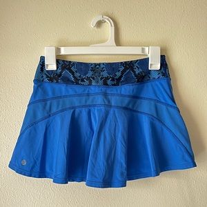 RARE lululemon running mini ziggy skirt